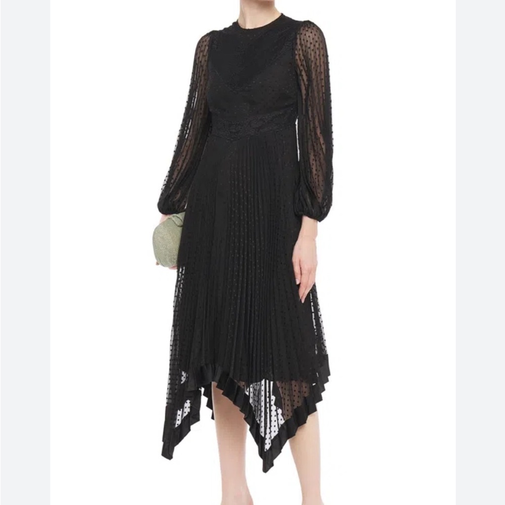 Zimmerman black pleated dress
